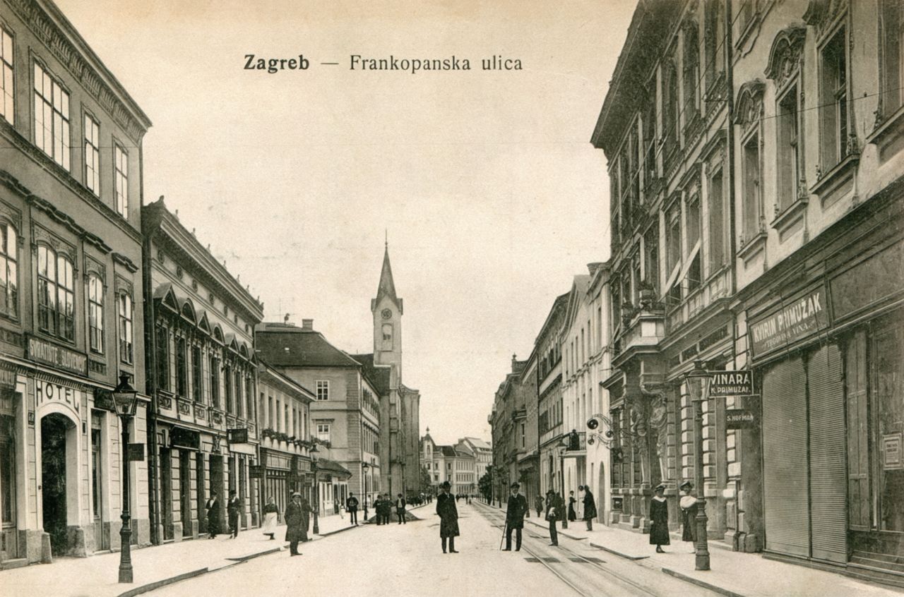 Frankopanska ulica, oko 1912. godine